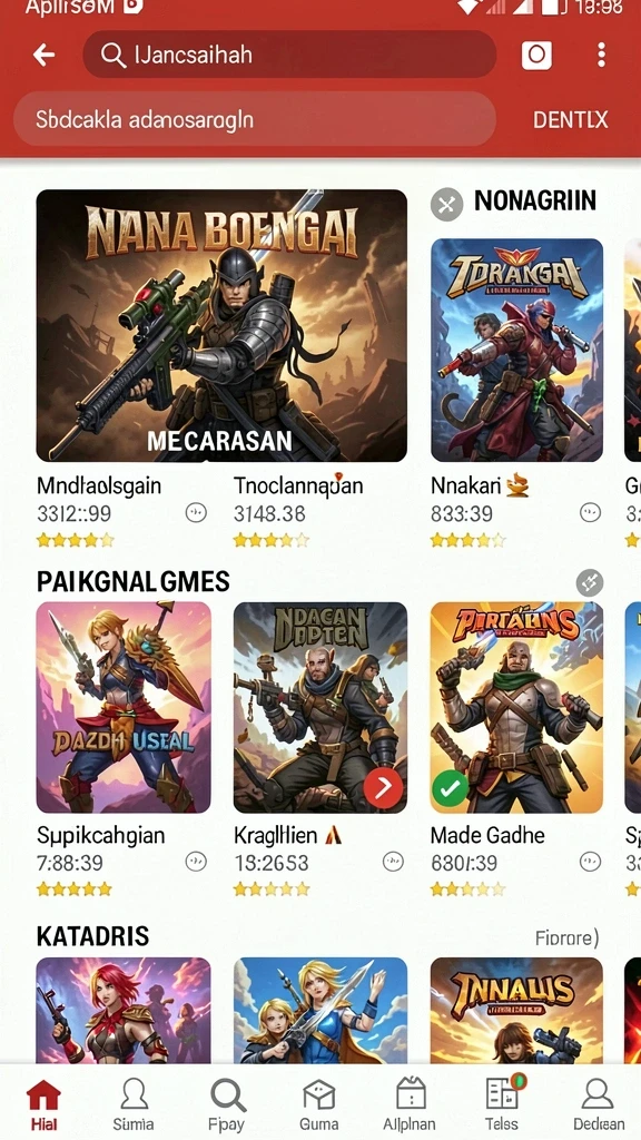 Tampilan antarmuka yang menarik dan modern.