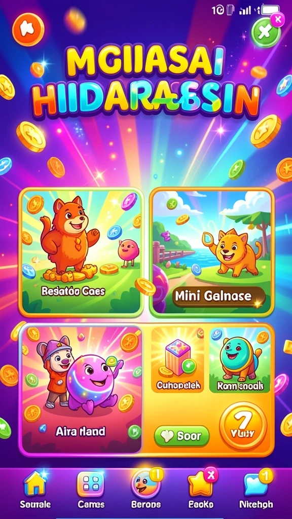 Leaderboards yang menunjukkan peringkat pemain secara real-time.