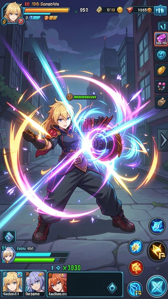 Tangkapan layar yang menampilkan aksi seru dalam game.