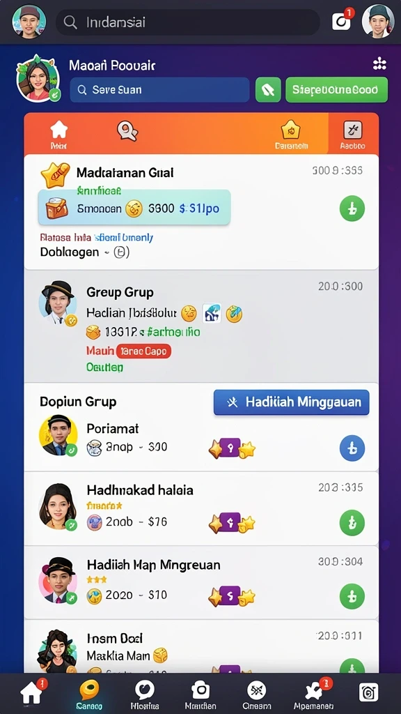 Kompetisi yang mengasyikkan dengan hadiah menarik.