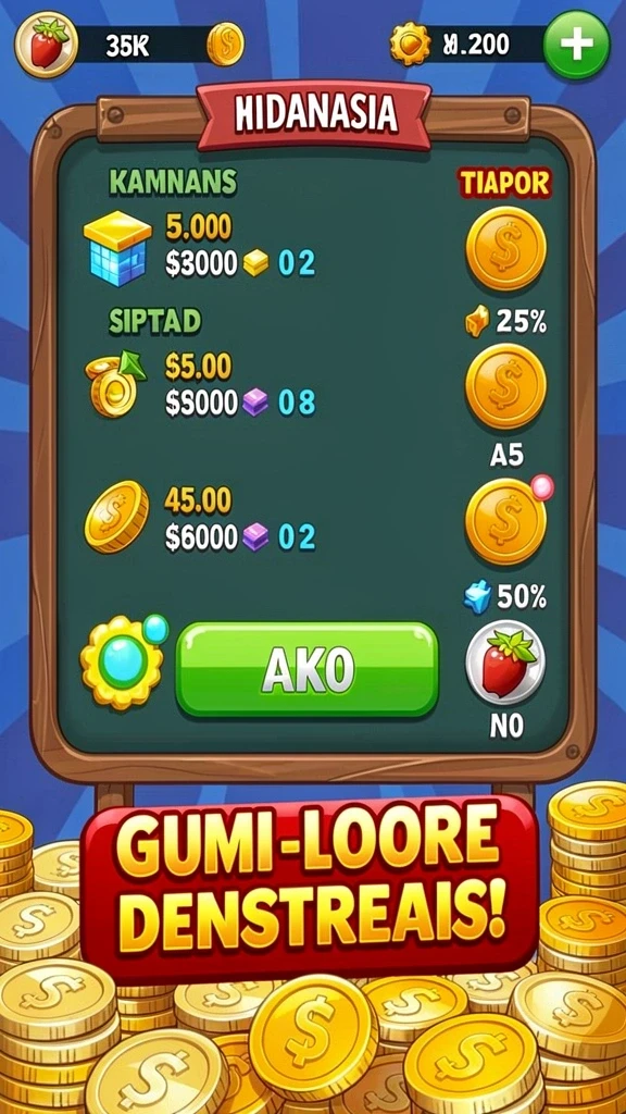 Tampilan antarmuka yang sederhana dan intuitif.