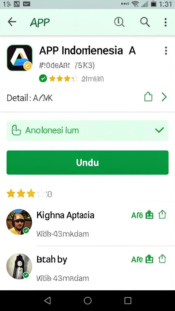 Tampilan antarmuka pengguna yang modern.