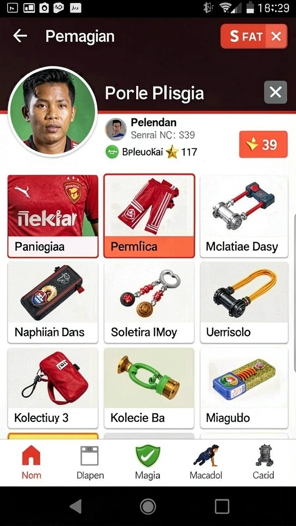 Tampilan antarmuka BW888 yang menarik dan intuitif.