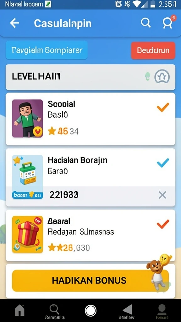 Fitur bonus dan reward yang menguntungkan.