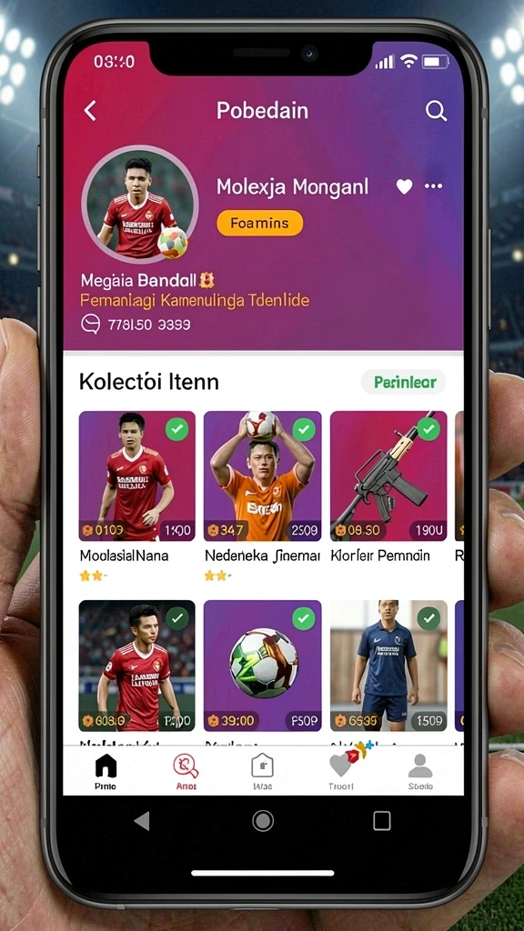 Leaderboards menampilkan posisi pemain secara real-time.