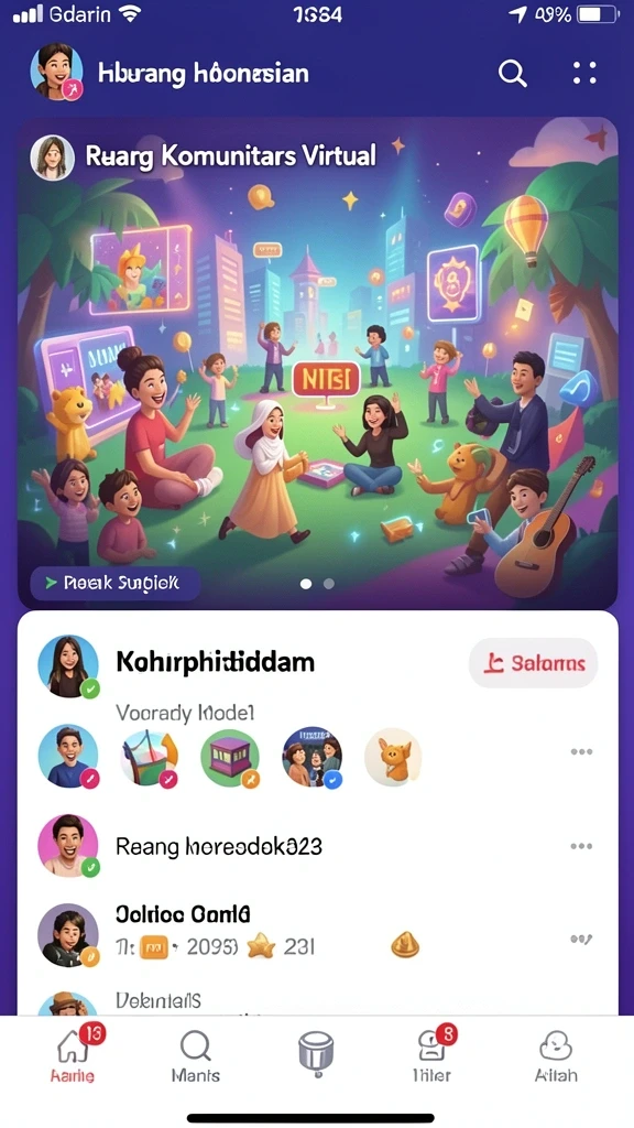 Tampilan grafis yang memukau dari salah satu permainan slot.