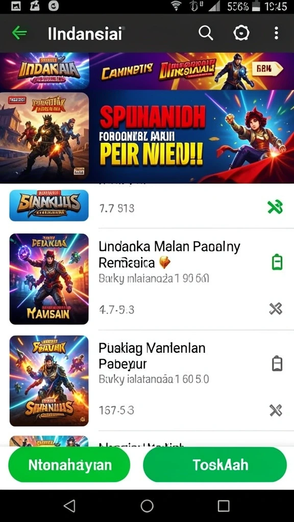 Tampilan level yang menantang dan penuh warna.