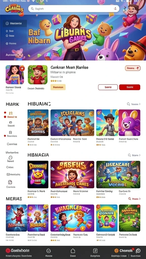 Bergabung dengan pemain lain dalam permainan daring.
