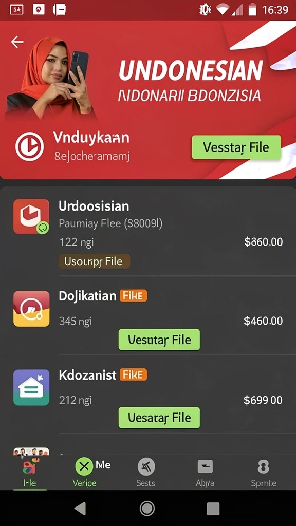 Tampilan utama GEBYAR4D yang menarik dan user-friendly.