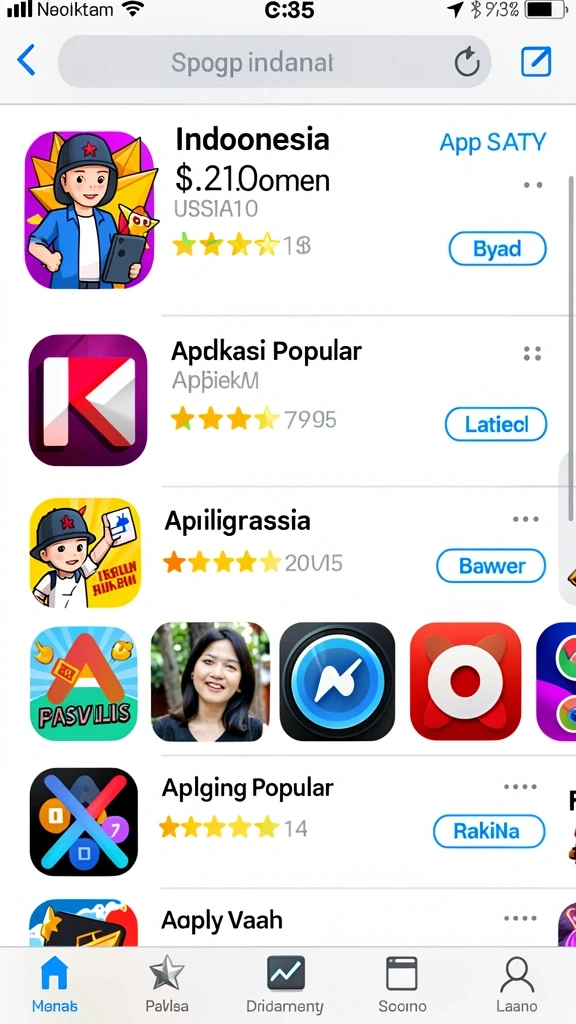 Berbagai karakter unik untuk dipilih.