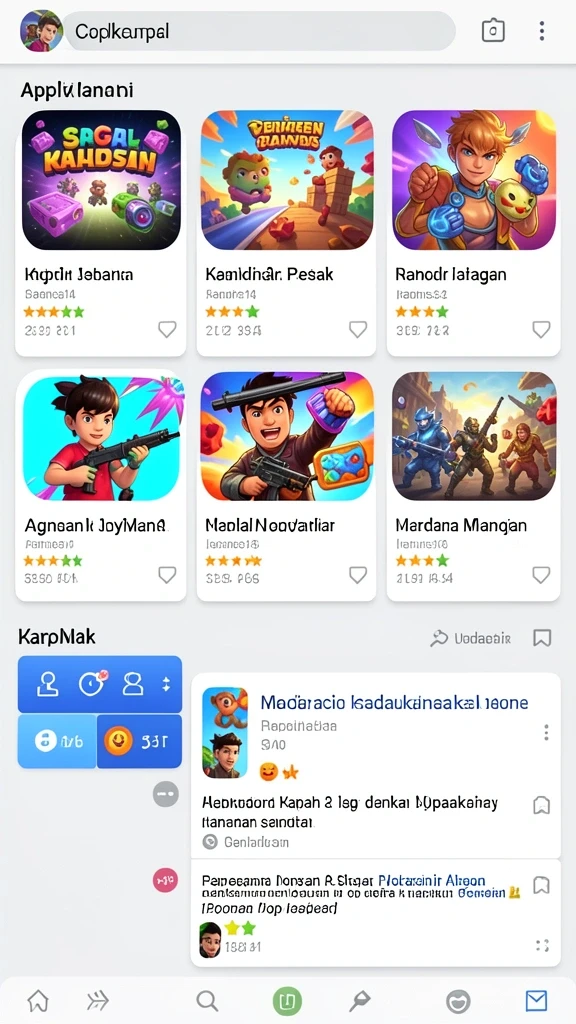 Menu permainan yang sederhana dan intuitif untuk navigasi mudah.