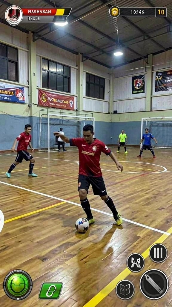 Screenshot menunjukkan pemandangan indah dari level terbaru.