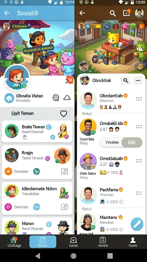 Tampilan antarmuka utama yang memukau.