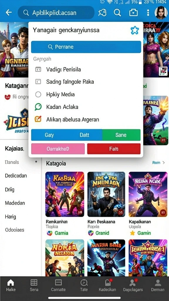 Kustomisasi karakter yang beragam dan menarik.