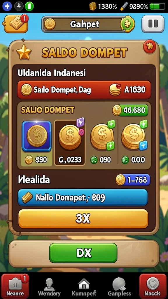 Tampilan awal OLX888 yang menarik dan intuitif.