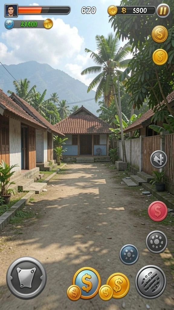 Screenshot dari permainan menarik dengan banyak pilihan taruhan.