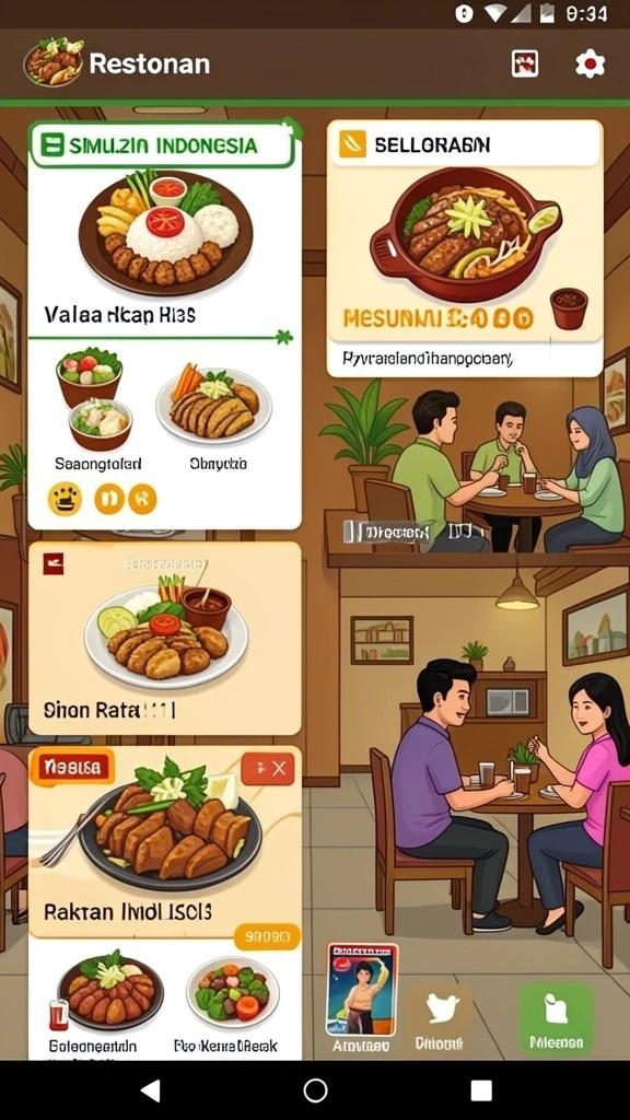 Karakter unik dengan desain yang beragam.