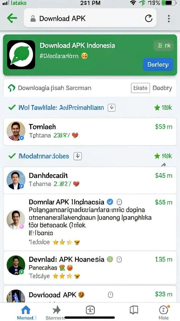 Karakter karakter yang beragam untuk dipilih.