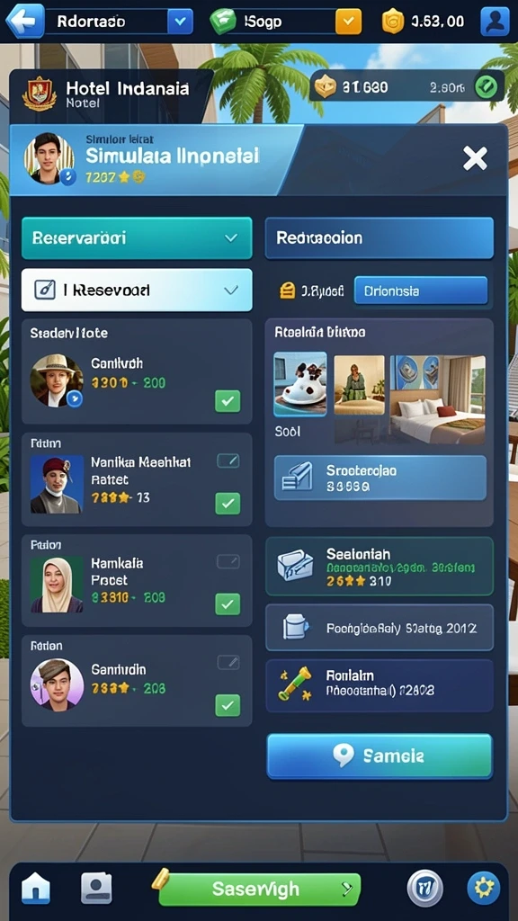 Level menantang dengan desain yang kreatif dan menarik.