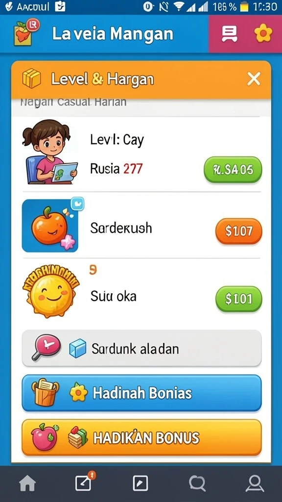 Tampilan antarmuka pengguna yang ramah dan intuitif.