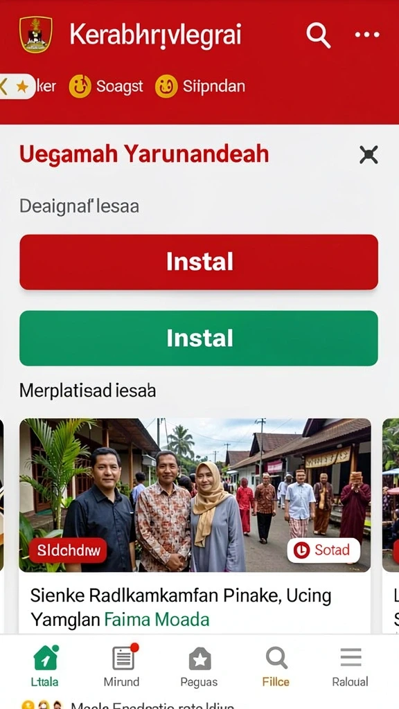 Tampilan antarmuka utama yang intuitif.