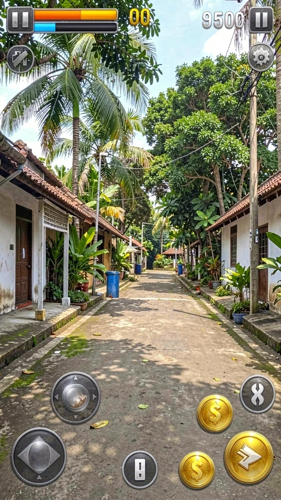 Tangkapan layar menampilkan petualangan seru karakter utama.