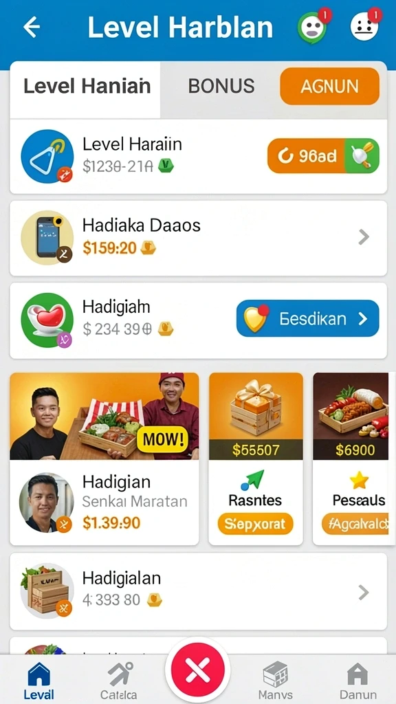 Mode permainan yang bervariasi dan menarik.